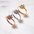 Tortue | Or Rose Vermeil | Bague tortue de mer en diamant CZ